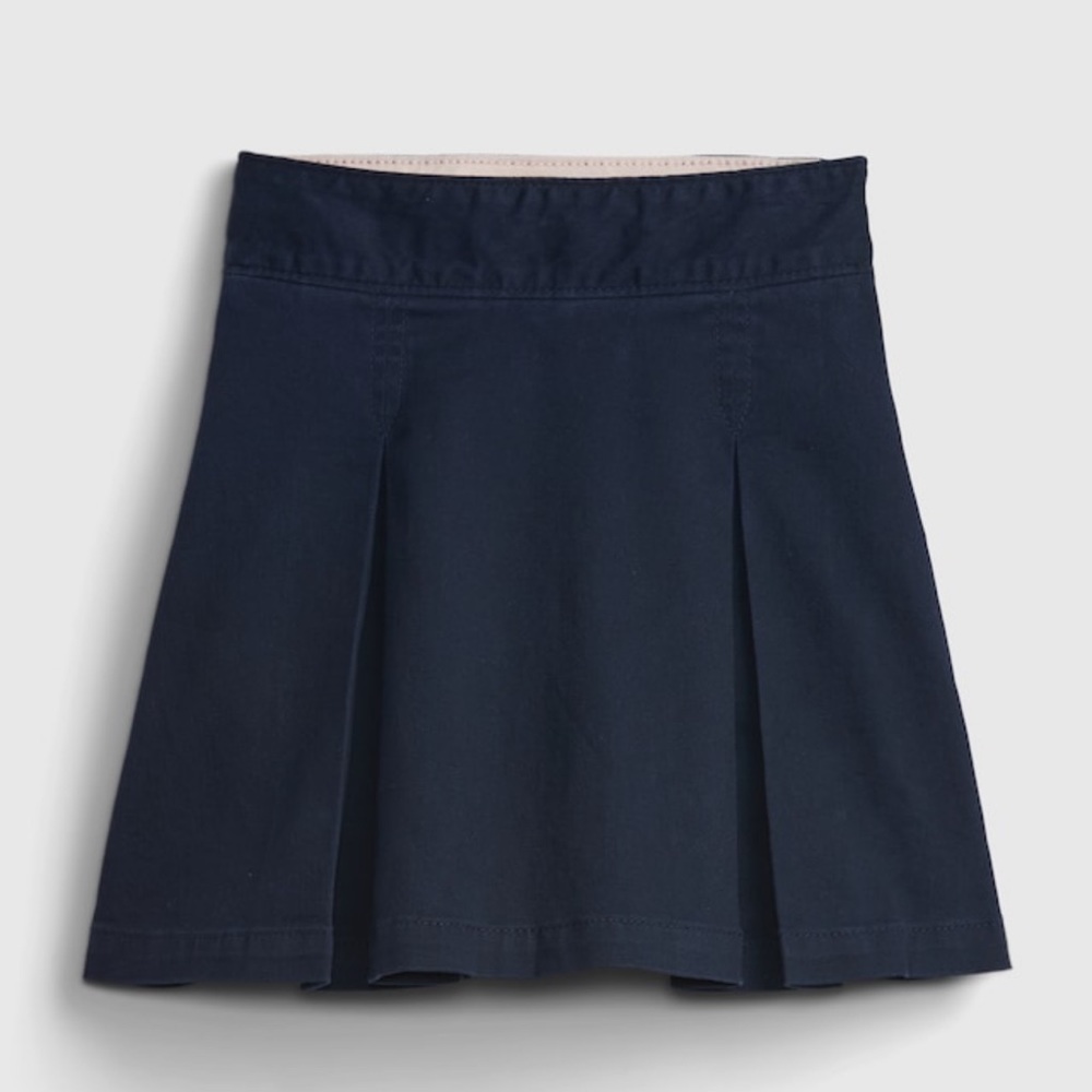 Gap Kids Uniform Navy Pleated Skort 8 NWT